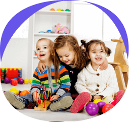 Children gathering in an inclusive setting